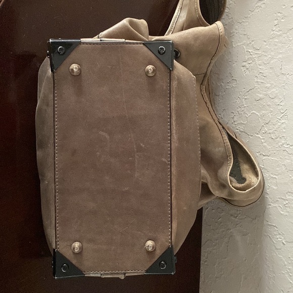 ALEXANDER WANG ROBYN medium beige Bag Nubuck Drawstring Bucket Detachable Pouch… - Picture 13 of 15